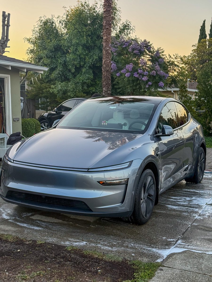 Tesla Model Y after exterior detail